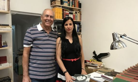 Antonio Álvarez Gil y Gabriela Guerra Rey en la presentación de sus libros / A.N