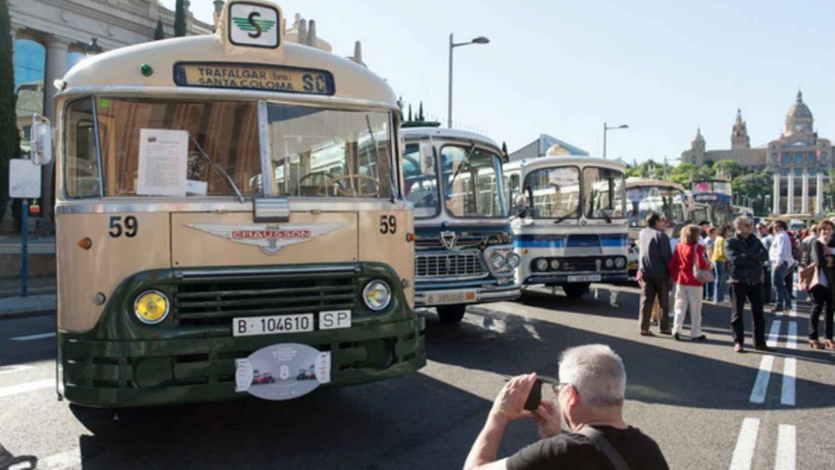 La exposición de autobuses antiguos estará en Montjuïc