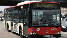 Autobús de la línea 46, que cubre el trayecto entre Barcelona y el aeropuerto