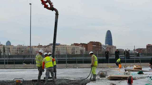 ACS es una de las empresas que participan en la construcción de la estación del AVE en La Sagrera / Archivo