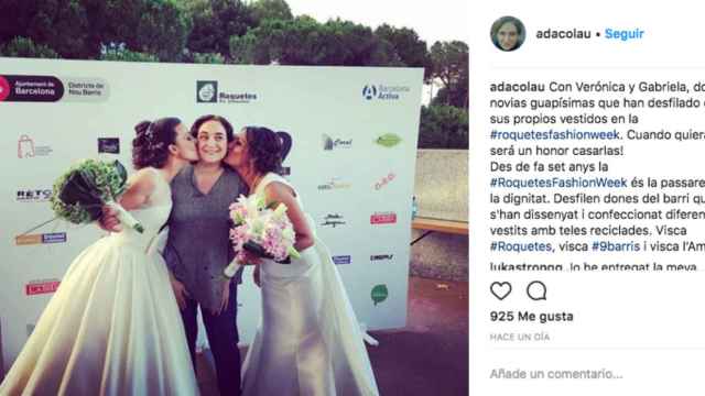 El mensaje de Colau a las novias de la #RoquetesFashionWeek