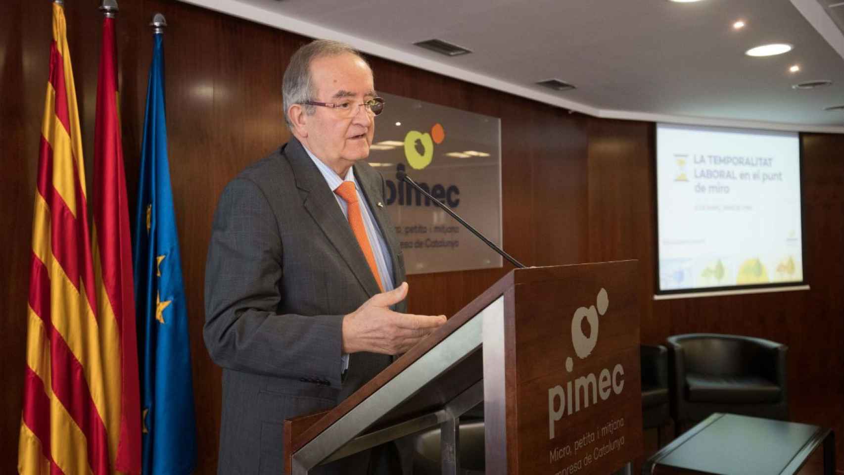 El presidente de PIMEC, Josep González, ha sido reelegido en el cargo e inicia hoy un nuevo mandato / PIME