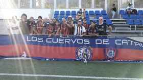 El equipo argentino del San Lorenzo celebra la conquista de la Copa Catalunya Papa Francisco / H.F.