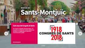Así luce el nuevo sitio web del distrito de Sants Montjuic