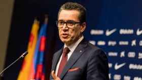 Josep Vives, portavoz del Barça, ha anunciado el aplazamiento del viaje / FC Barcelona