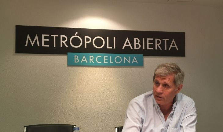 Alberto Fernández Díaz en la sede de Metrópoli Abierta / P. A.