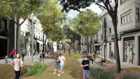 Imagen virtual, generada por ordenador, de cómo quedará Gran de Sant Andreu tras los cambios previstos / EP