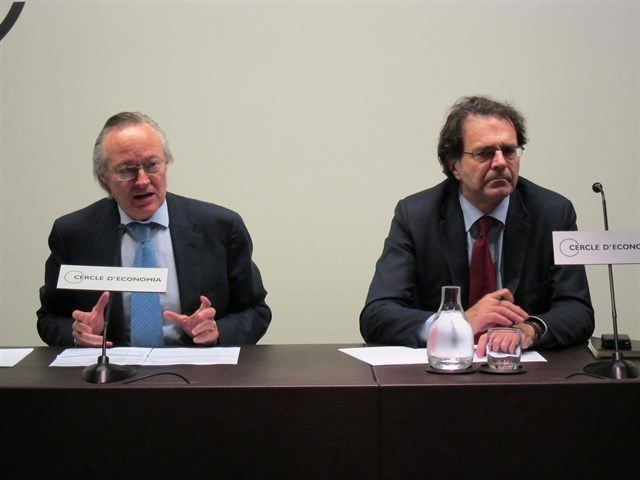 Josep Piqué y Jordi Alberich (derecha), en una imagen de archivo del Círculo de Economía