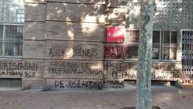 Ataque fascista en la sede del PSC de Sant Martí / PSC TWITTER ALBERT DEUSEDES