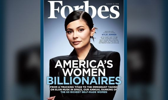 Kylie Jenner en la portada de Forbes