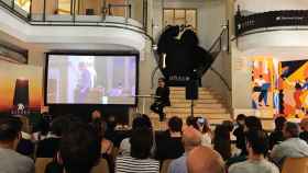 Presentación del programa del Festival de Cine de Sitges junto con Angel Sala