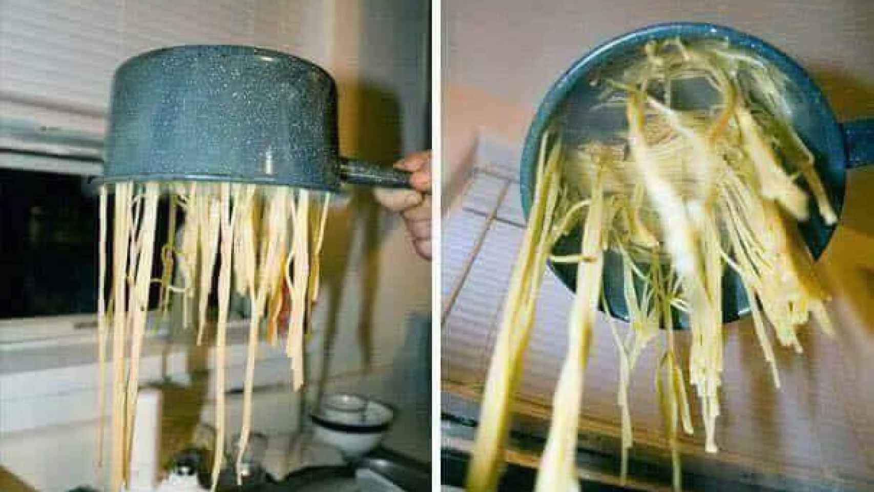 Espaguetis pegados, todo un clásico en los pisos de estudiantes