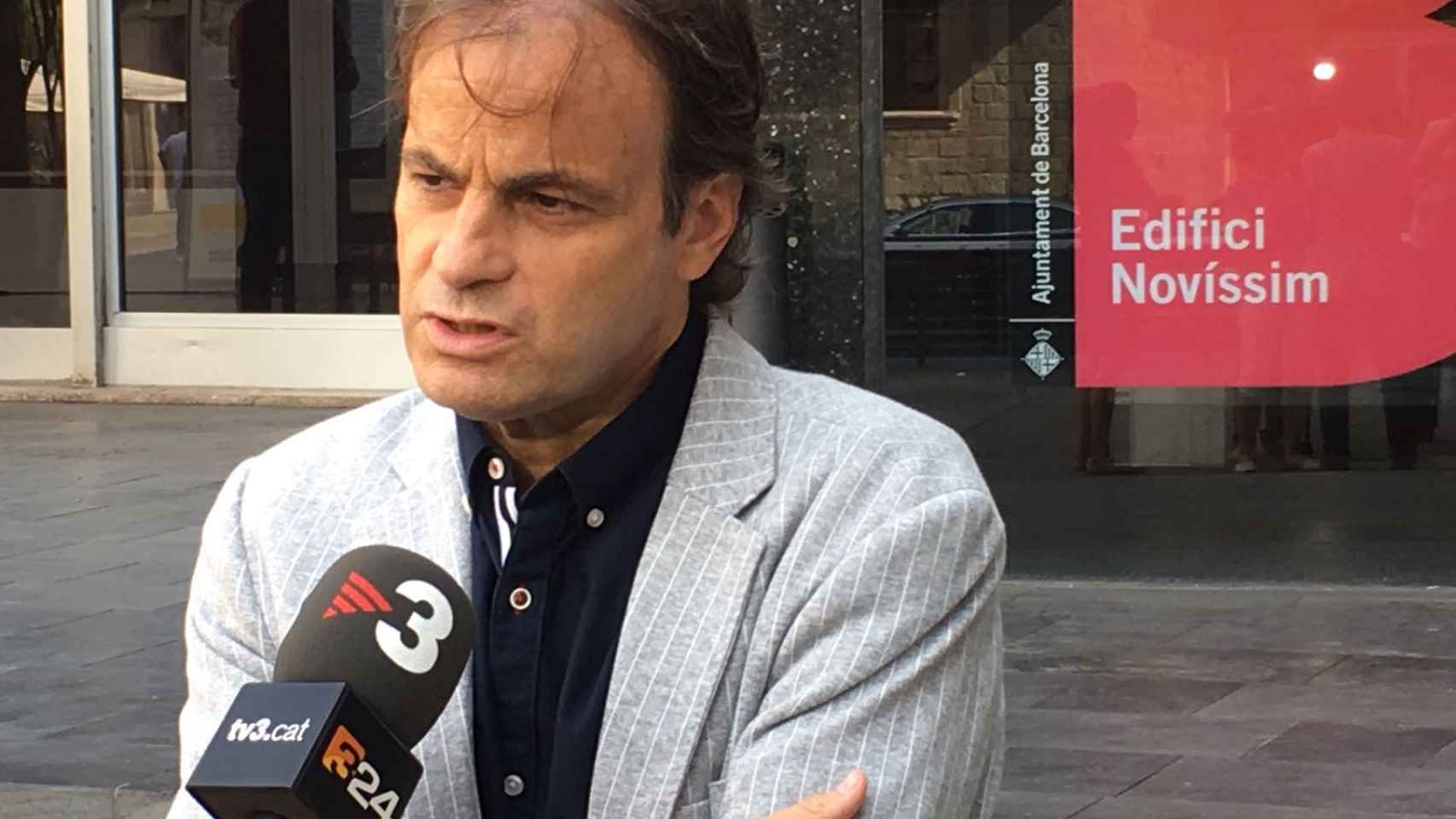Jaume Asens durante las declaraciones sobre la funeraria pública | MIKI
