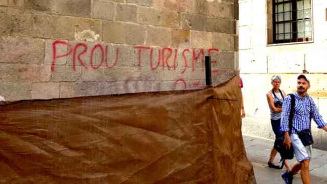 Grafiti aparecido en la Catedral de Barcelona / CG