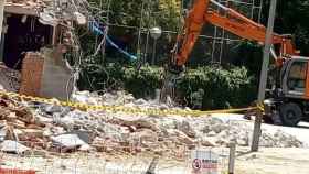 Obras en la escuela Ignasi Iglesias de Sant Andreu, afectada por los recortes de Colau