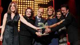 Una imagen de los premios Ondas con el equipo de RTVE