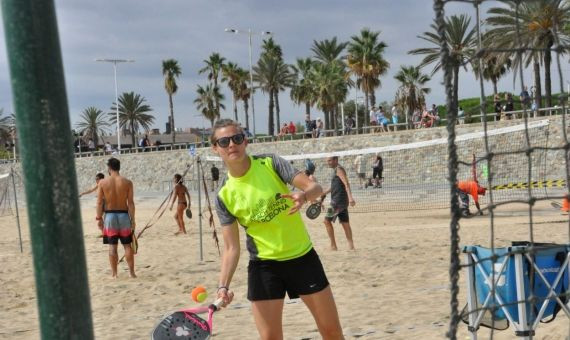 Alba Gamell es el 'alma mater' del tenis playa barcelonés / MIKI