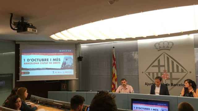 Jaume Asens, presentando los actos conmemorativos del 1-0 / MIKI