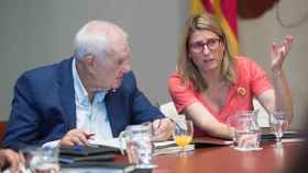 Elsa Artadi con Ernest Maragall, en una reunión del Govern de la Generalitat hace unos años / EFE