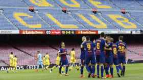 El Barça-Las Palmas del 1 de octubre de 2017 se jugó en el Camp Nou con las gradas vacías / EFE