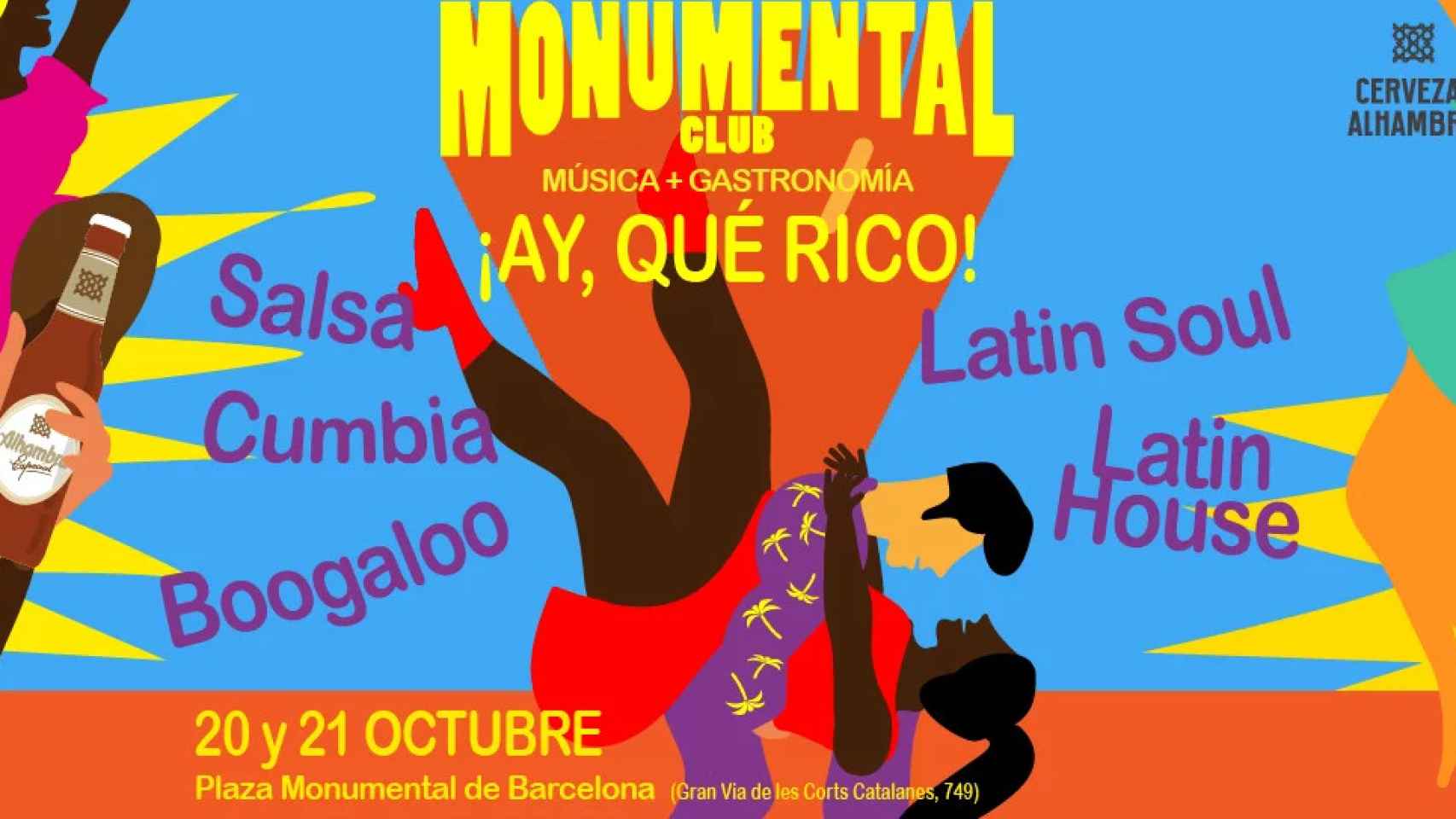 Cartel publicitario del evento de este fin de semana en el Monumental Club