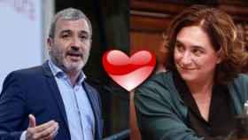 Jaume Collboni y Ada Colau, en el Pleno de este viernes en el Ayuntamiento de Barcelona