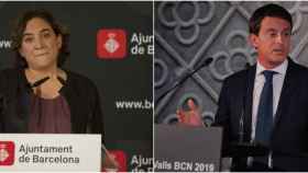 Ada Colau y Manuel Valls, aspirantes a ganar las elecciones municipales de Barcelona en 2019