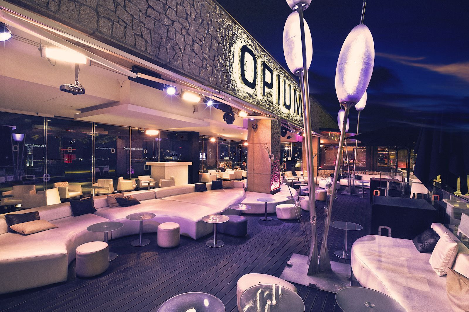 Terraza de la discoteca Opium de Barcelona