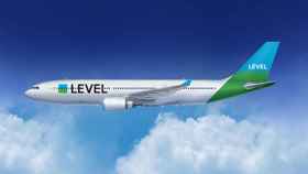 Un avión de la compañía Level