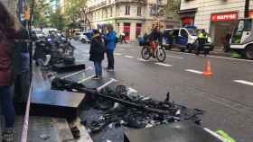 Accidente en Travessera de Gràcia, hace unos meses / PAULA MIRKIN