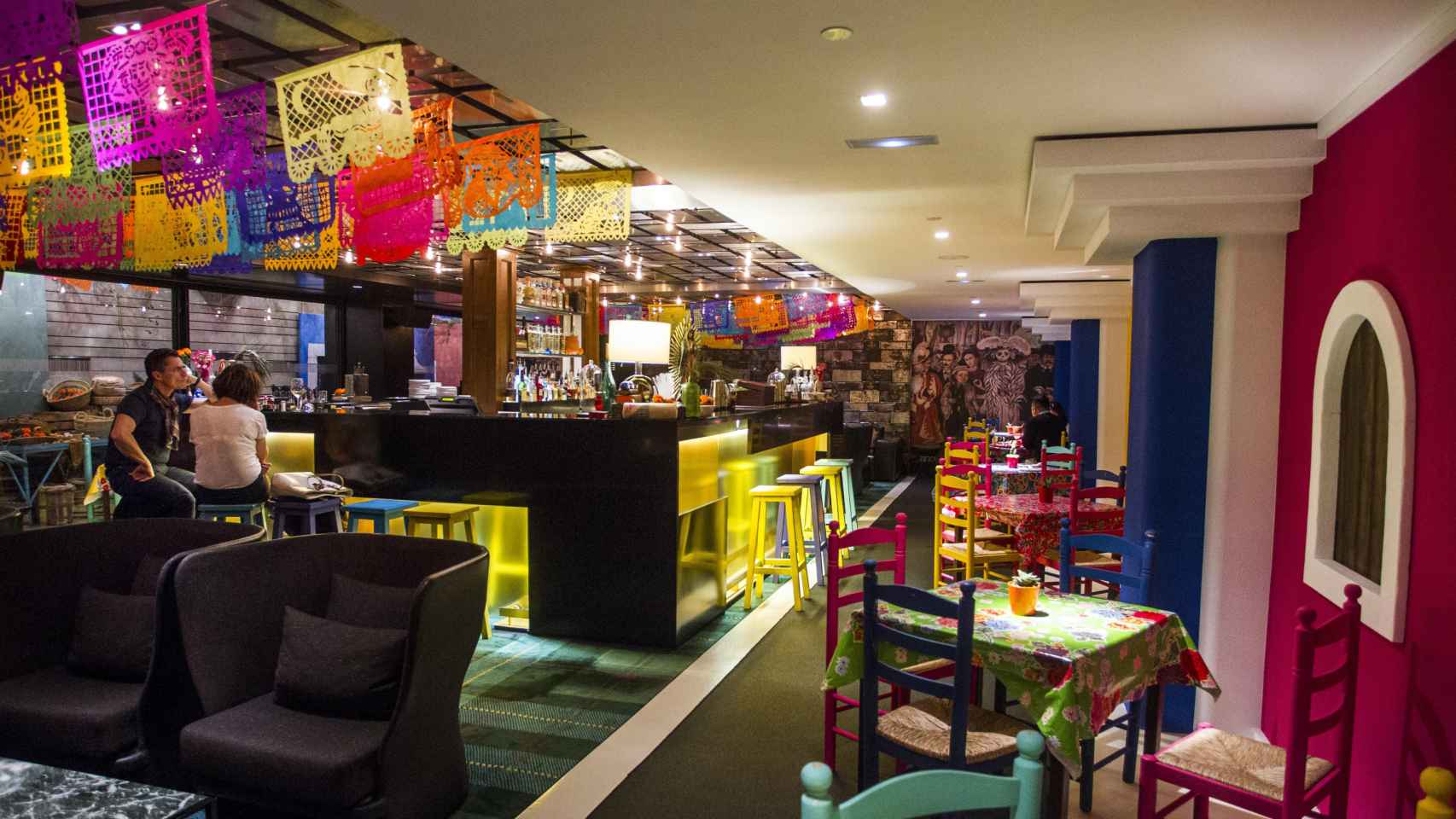 El Banker's Bar del Mandarín Oriental transformado en un restaurante mexicano / HUGO FERNÁNDEZ