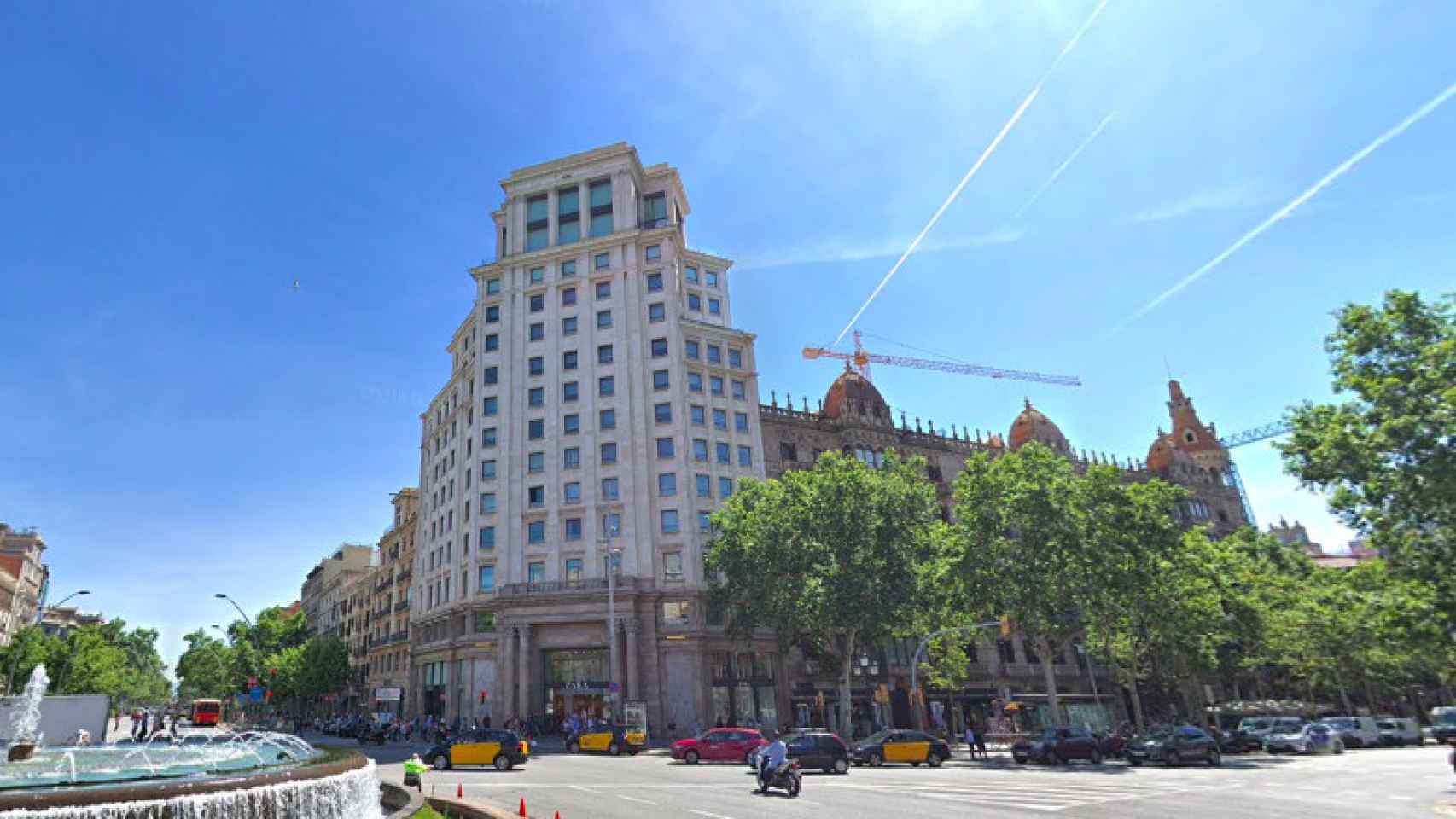 Edificio donde se encuentra el Consulado argentino en Barcelona