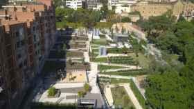 Vista aérea de los nuevos jardines Menéndez Pelayo / EP