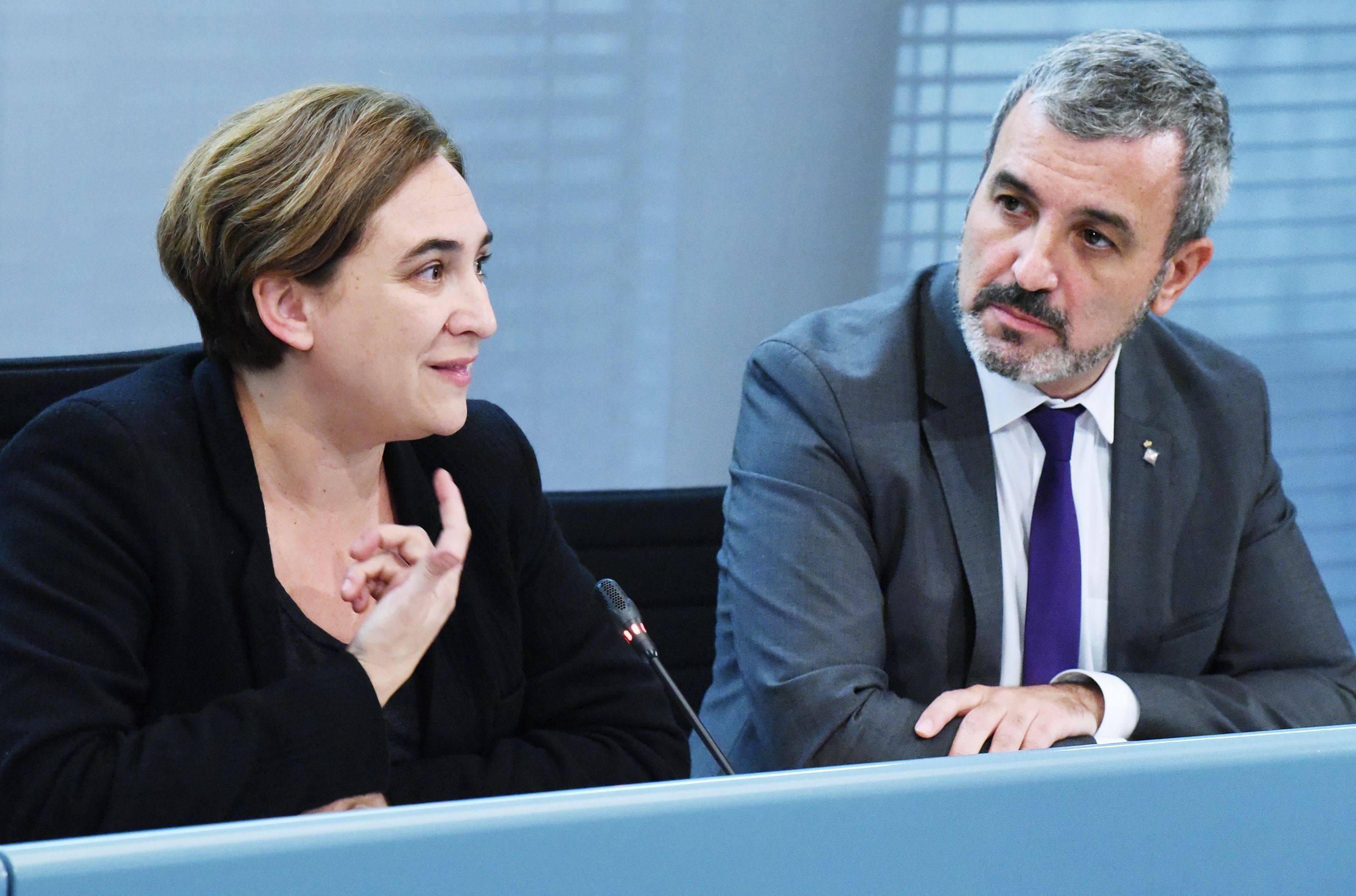 Ada Colau y Jaume Collboni fueron socios de gobierno durante un año y medio / EFE