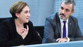 Jaume Collboni junto a la alcaldesa Ada Colau, en una imagen de archivo / EFE