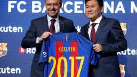 El FC Barcelona firmó un acuerdo de patrocinio con Rakuten en el año 2017 / Archivo