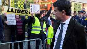 Los CDR boicotearon el acto de Manuel Valls el martes, en El Raval / EFE/Quique García