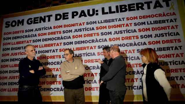 Quim Torra, a su llegada al Dipòsit del Rei Martí, en Sarrià / EFE