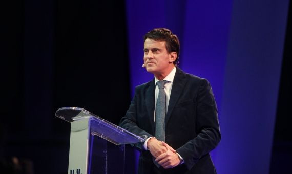 Manuel Valls, en la presentación de su candidatura / HUGO FERNÁNDEZ