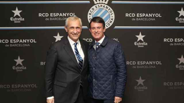 Valls, en el palco del RCDEstadium /RCD ESPANYOL