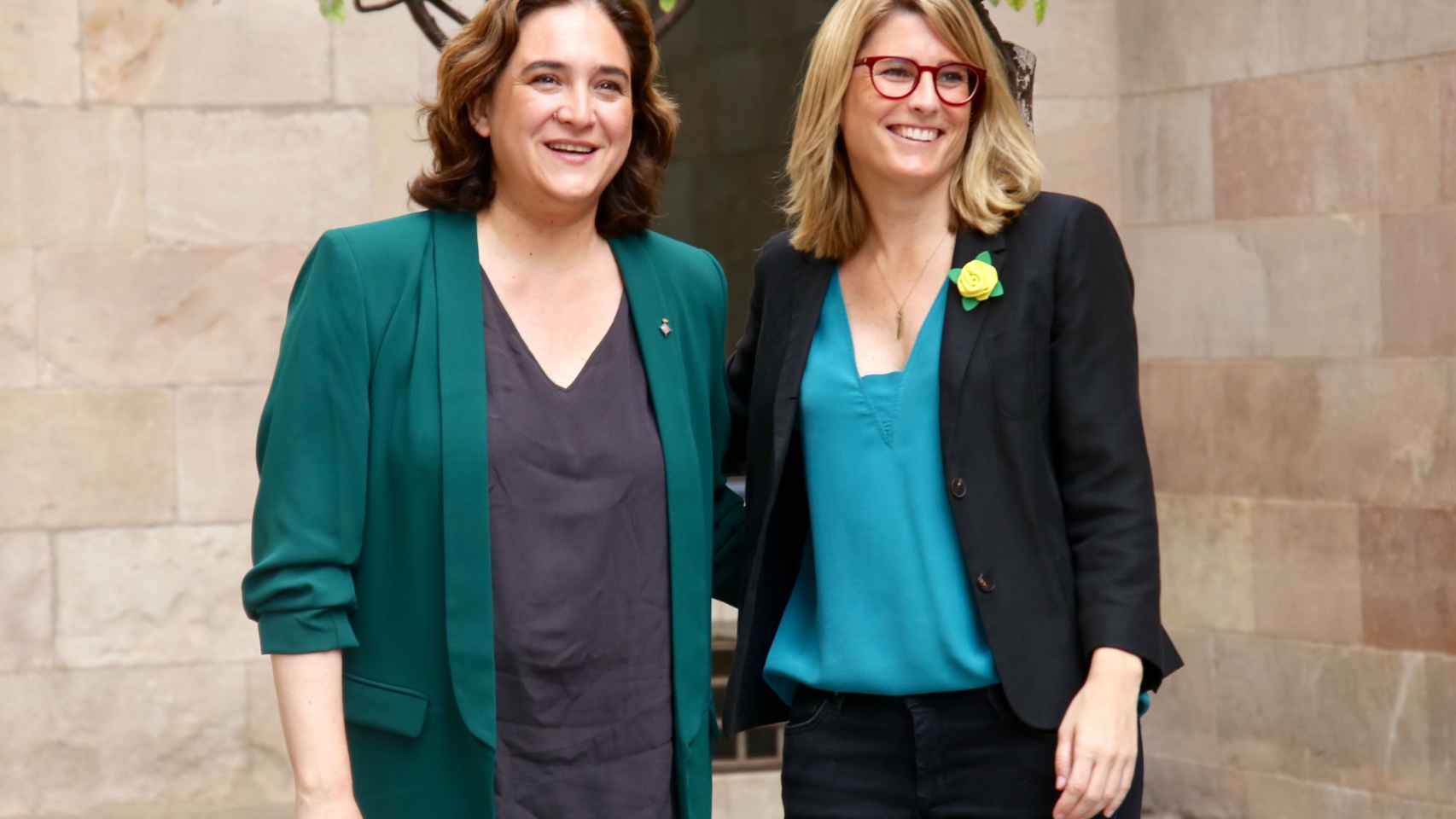 La alcaldesa Ada Colau y Elsa Artadi, tras una reunión en la Generalitat / ARCHIVO