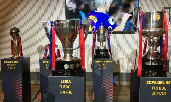 Los trofeos ganados por el Barça este 2018, año del adiós de Iniesta / MIKI
