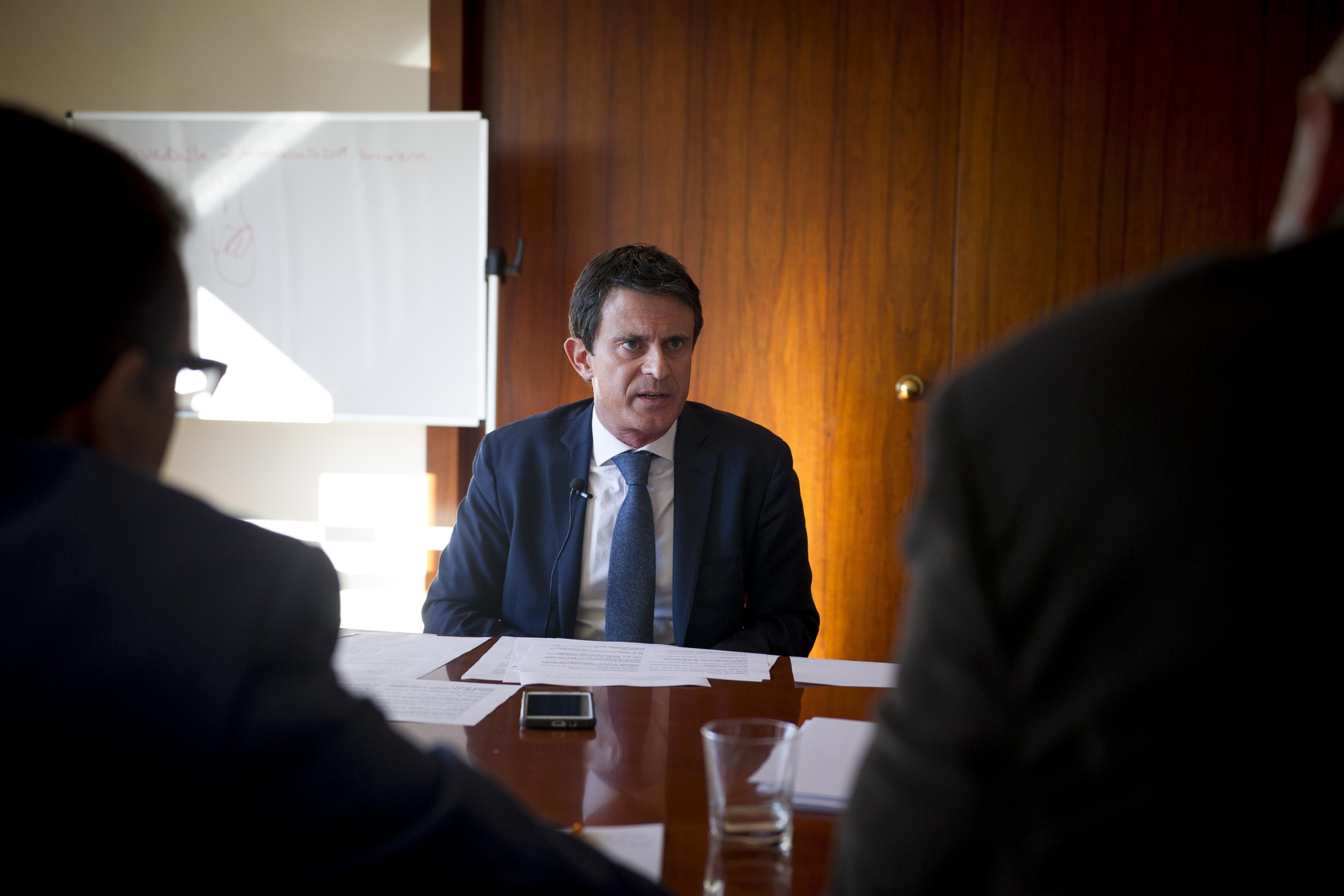 Manuel Valls, durante la entrevista con Metrópoli Abierta / HUGO FERNÁNDEZ