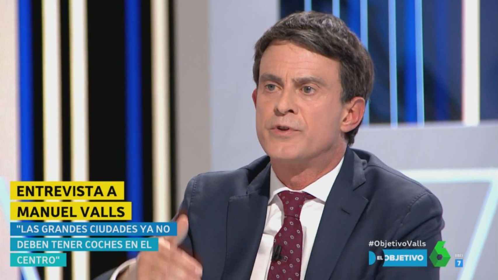 Manuel Valls, durante su entrevista en 'El Objetivo' de La Sexta / Twitter