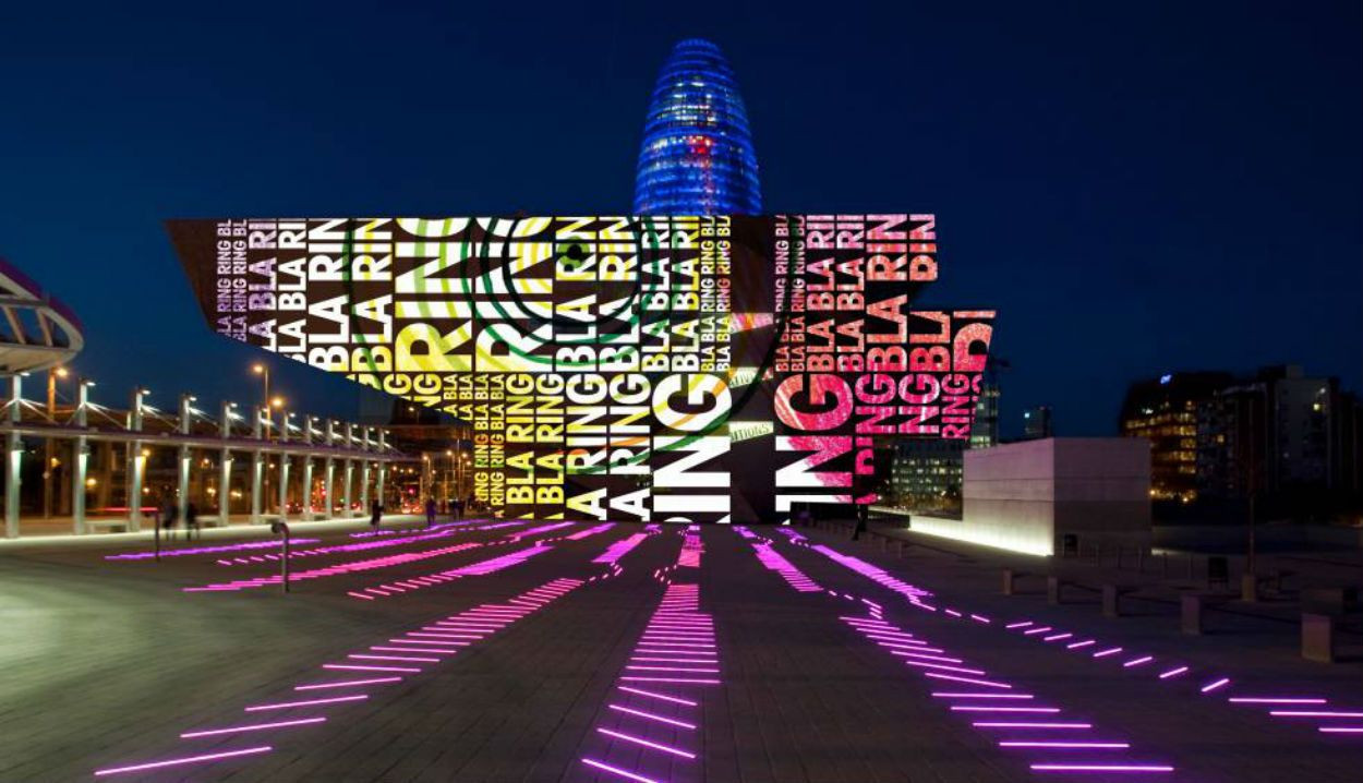 Una imagen de un 'mapping' en la anterior edición del Festival Llum Barcelona