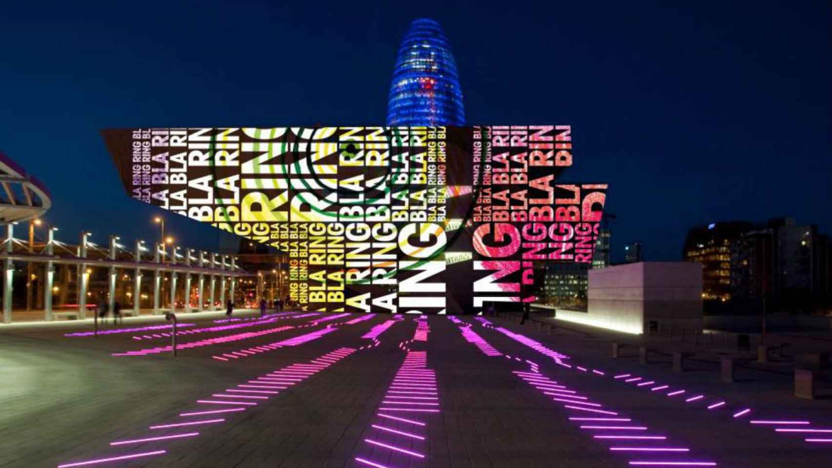 Una imagen de un 'mapping' en la anterior edición del Festival Llum Barcelona