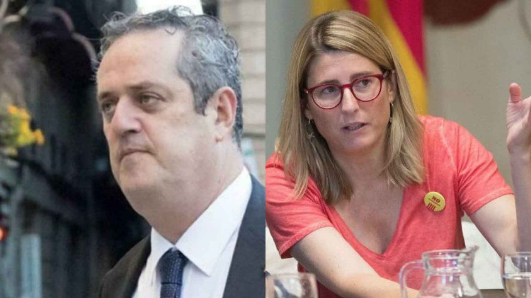 Joaquim Forn y Elsa Artadi, candidatos del PDeCAT al Ayuntamiento con la siglas de Junts x Cat / EFE