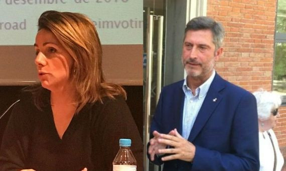 Francina Vila y Jordi Martí, actuales regidores del PDeCAT, que repetirán.