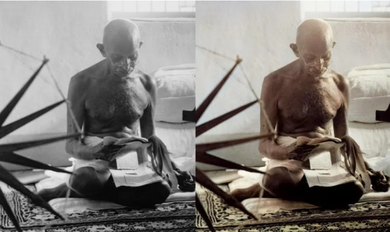 Mahatma Ghandi / COLOURISE