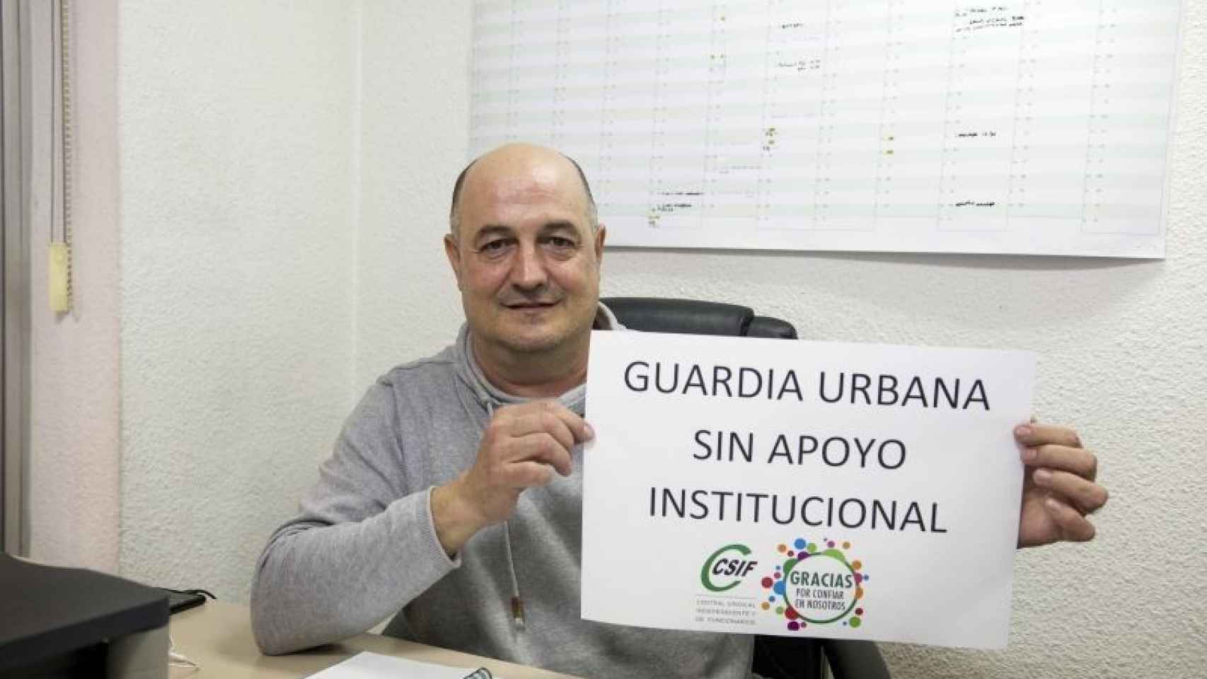 El secretario de Organización de CSIF, Eugenio Zambrano, un sindicato que ha ganado una batalla judicial al Ayuntamiento / HUGO FERNÁNDEZ